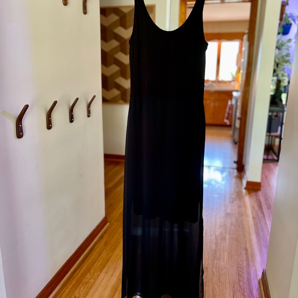Apt. 9 Black Sheer Maxi Dress